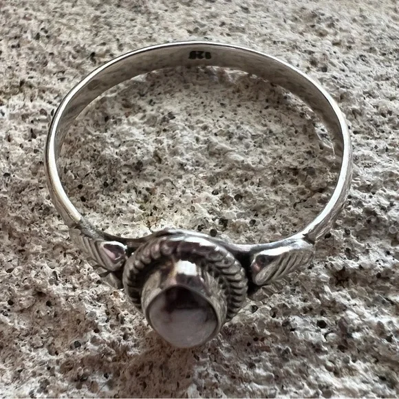 ❤️ Wild Horse Jasper Magnesite Navajo Style Southwestern 925 Silver Ring Sz 9 - Picture 5 of 14